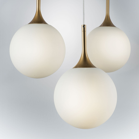 813022 Подвес GLOBO 1х40W E14 gold/white