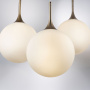 813033 Подвес GLOBO 1х40W E14 champagne gold/white