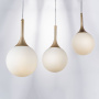 813013 Подвес GLOBO 1х40W E14 champagne gold/white