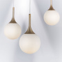 813013 Подвес GLOBO 1х40W E14 champagne gold/white