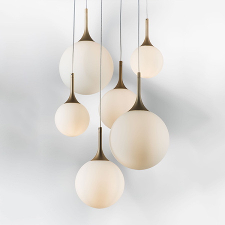 813063 Люстра GLOBO 6х40W E14 champagne gold/white