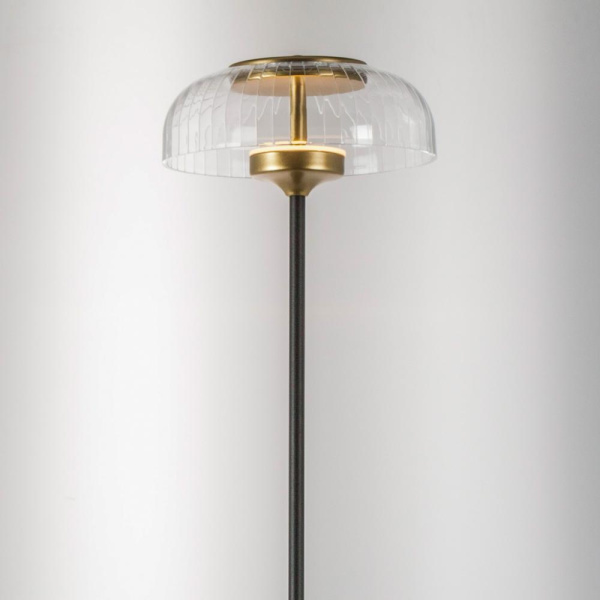 738773 Торшер ACRILE 7W LED 263LM 120G ЗОЛОТО/ЧЕРНЫЙ 3000K