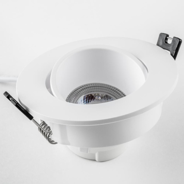 012606 Рамка (светильник) PVC д/LED-модулей 941хх и LED-ламп D50мм SINGO ROUND БЕЛЫЙ