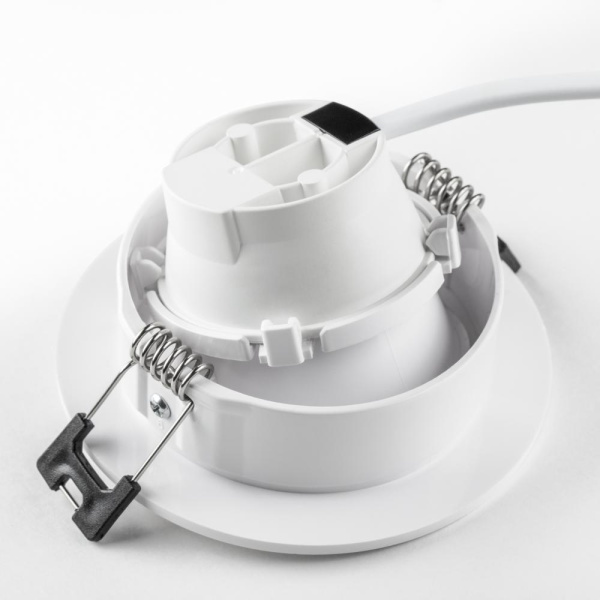 012606 Рамка (светильник) PVC д/LED-модулей 941хх и LED-ламп D50мм SINGO ROUND БЕЛЫЙ