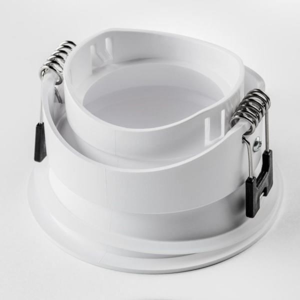 012906 Рамка (светильник) PVC д/LED-модулей 941хх и LED-ламп D50мм PIANO ROUND БЕЛЫЙ IP65