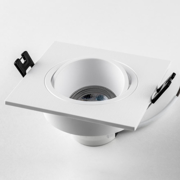 012616 Рамка (светильник) PVC д/LED-модулей 941хх и LED-ламп D50мм SINGO QUAD БЕЛЫЙ