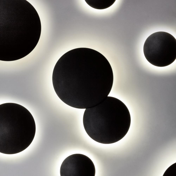 379347 Светильник PIATTO 1x12W LED 1200LM G ЧЕРНЫЙ 4000K IP65