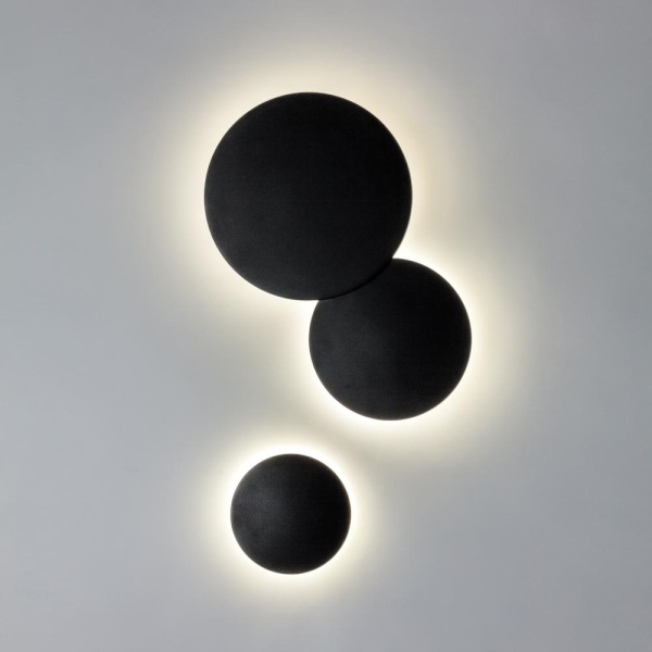 379247 Светильник PIATTO 1x10W LED 1000LM G ЧЕРНЫЙ 4000K IP65