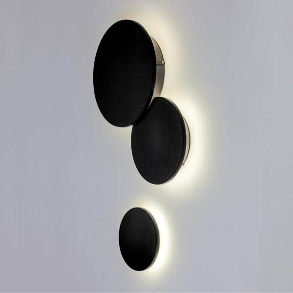 379137 Светильник PIATTO 1x6W LED 600LM G ЧЕРНЫЙ 3000K IP65