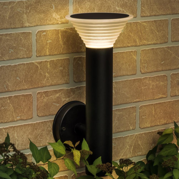 379637 Светильник уличный настен PIATTO LED 7W 450LM ЧЕРНЫЙ 3000K IP55