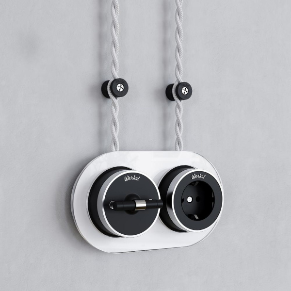 Изоляторы 100 шт (черный матовый) Vintage W6433408