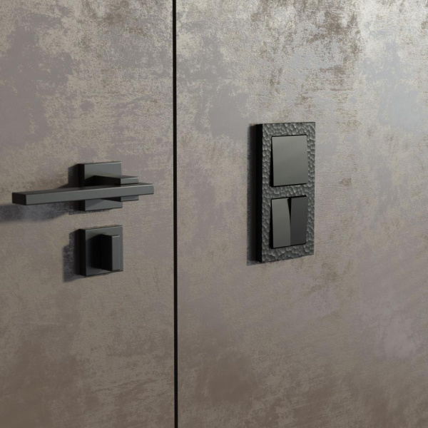 Рамка на 2 поста (черный) W0022408