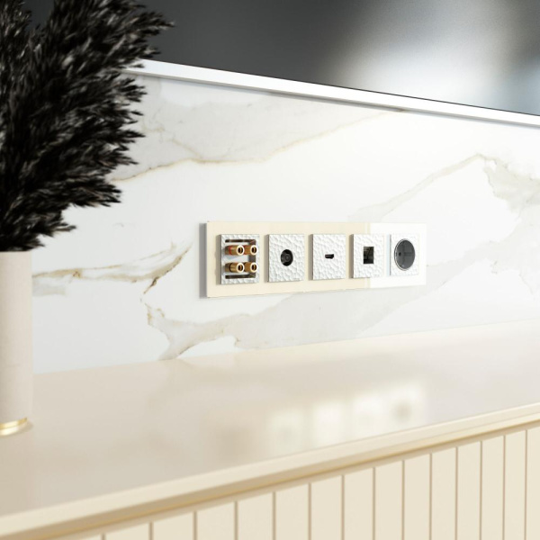 ТВ-розетка оконечная (серебряный) W1283006