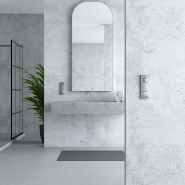 Выключатель двухклавишный проходной (серебряный) W1222006