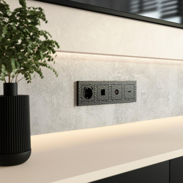 ТВ-розетка оконечная (черный) W1283008