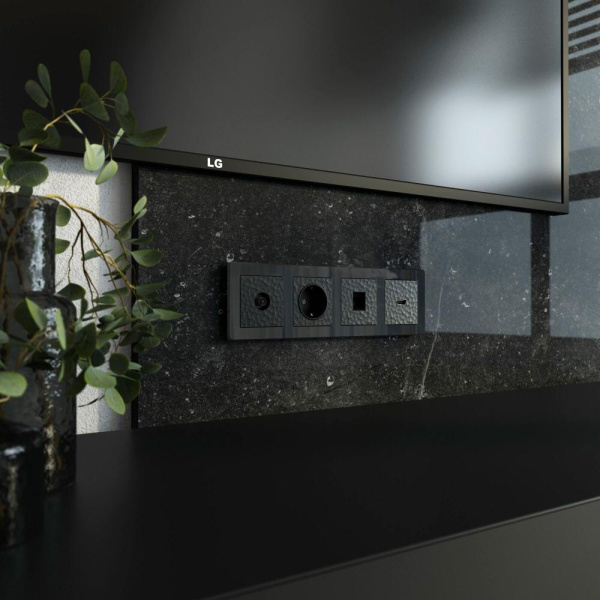 Розетка Ethernet RJ-45 (черный) W1281008