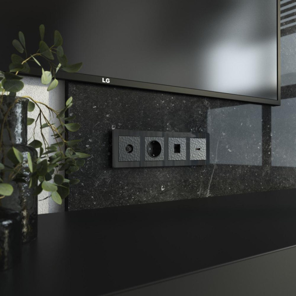 Накладка для RJ-11 (черный) W1292008