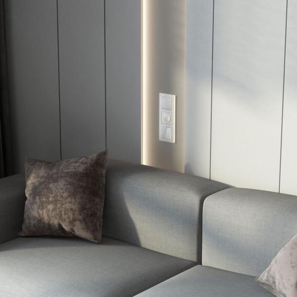 Выключатель одноклавишный проходной (белый) W1212001