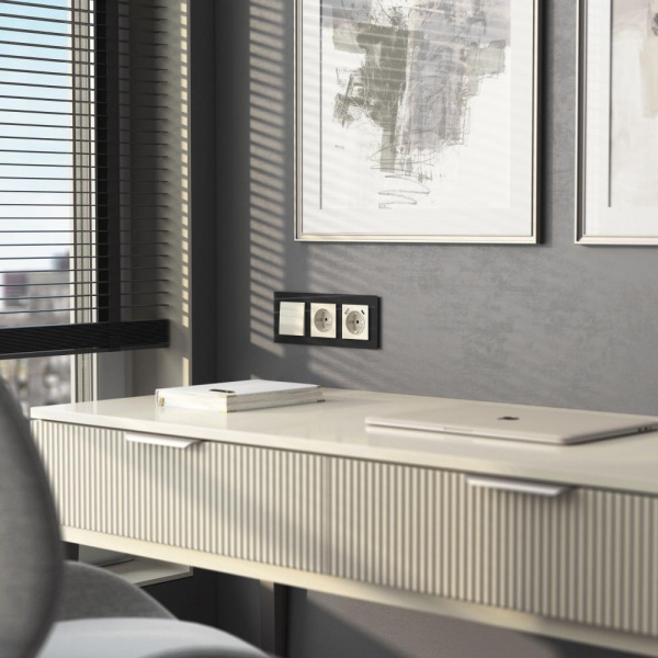 Выключатель одноклавишный (слоновая кость) W1110003