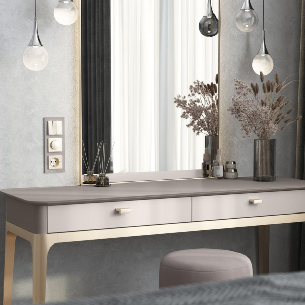 Набор клавиш для выключателя трехклавишного (шампань рифленый) W1139010