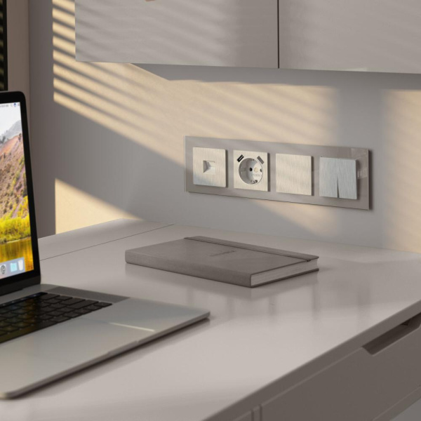 Накладка для USB розетки (перламутровый рифленый) W1179513