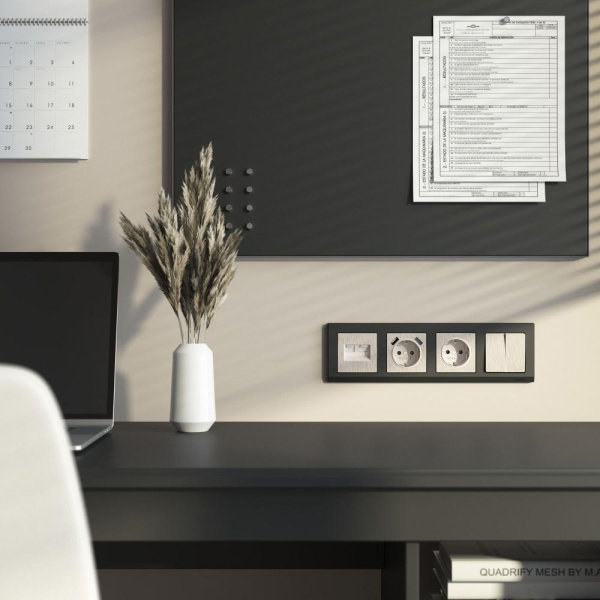 Накладка для USB розетки (перламутровый рифленый) W1179513