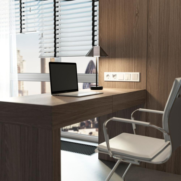 Рамка на 5 постов (белый) W0051801