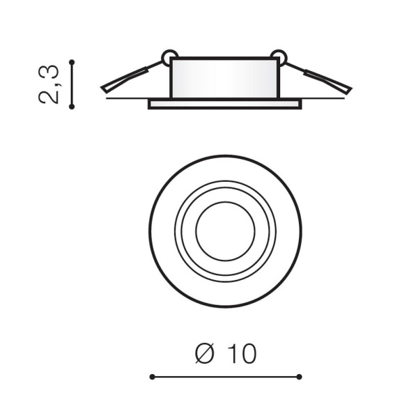 Встраиваемый светильник Azzardo Carlo AZ285805