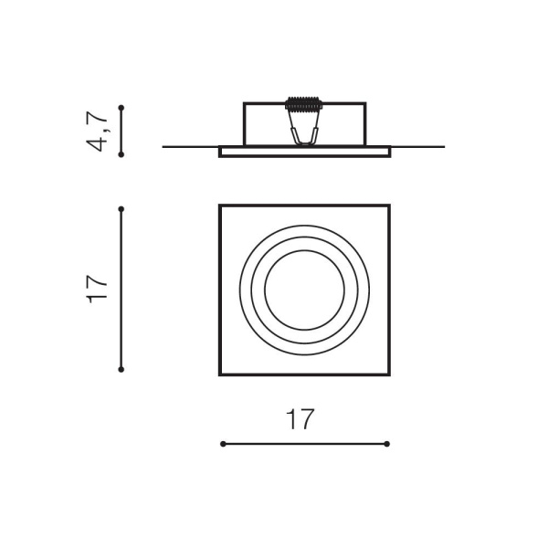 Встраиваемый светильник Azzardo Siro 1 AZ511769