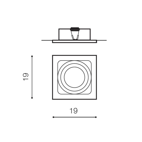 Встраиваемый светильник Azzardo Sisto 1 AZ518793