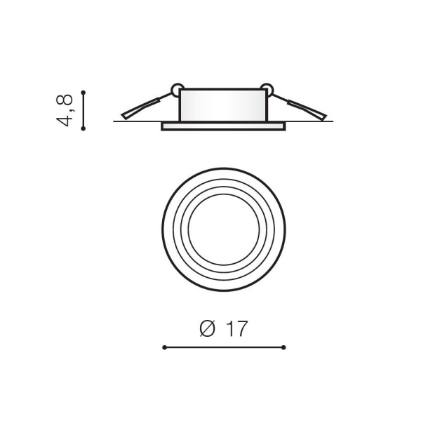 Встраиваемый светильник Azzardo Stan AZ553861