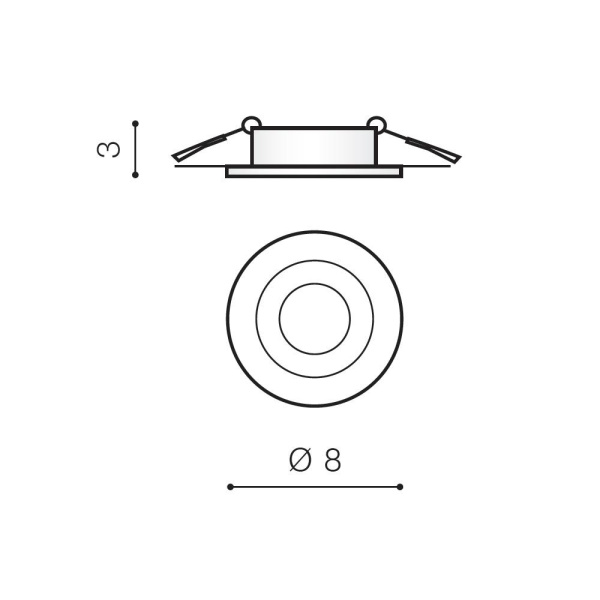 Встраиваемый светильник Azzardo Tito AZ560815