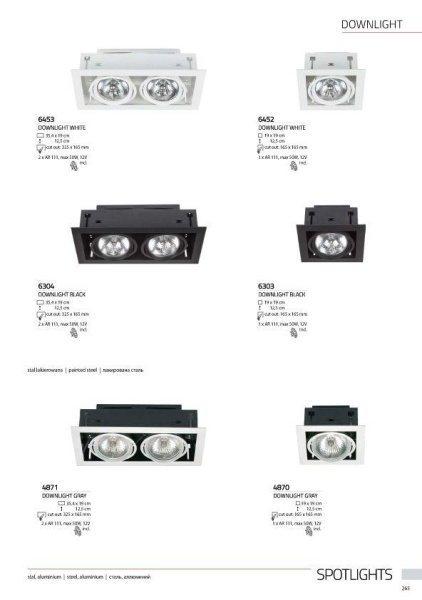 Встраиваемый светильник Nowodvorski Downlight 6303
