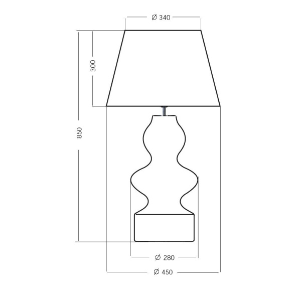 Настольная лампа 4 Concepts Torino L260312031311