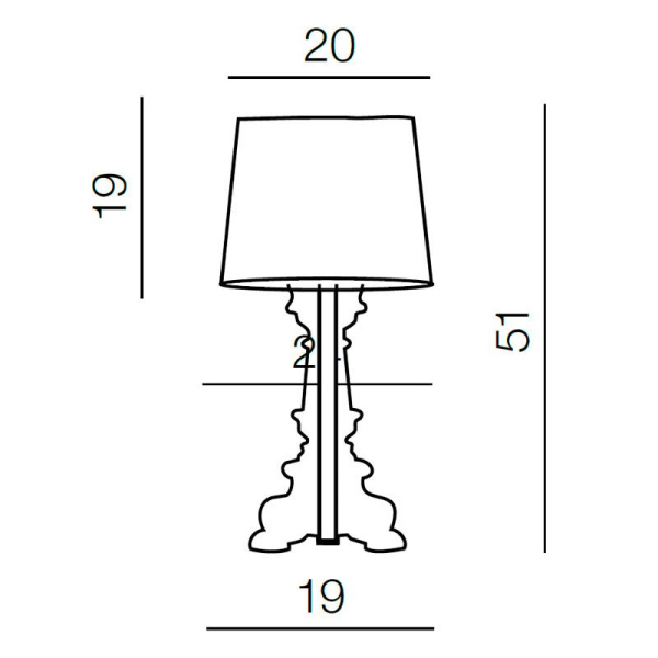Настольная лампа Azzardo Bella AZ2643072