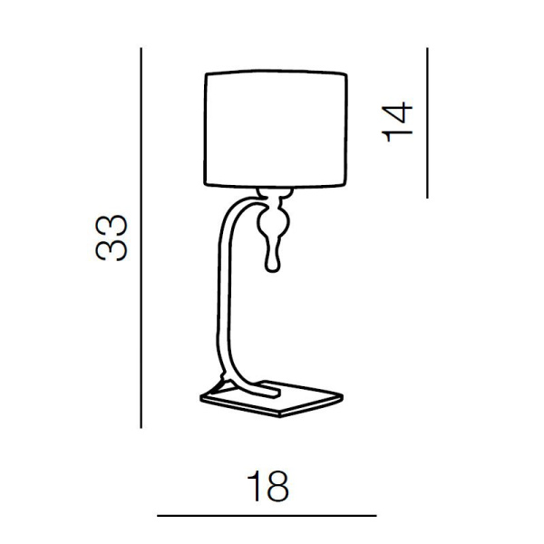 Настольная лампа Azzardo Impress table AZ2647502