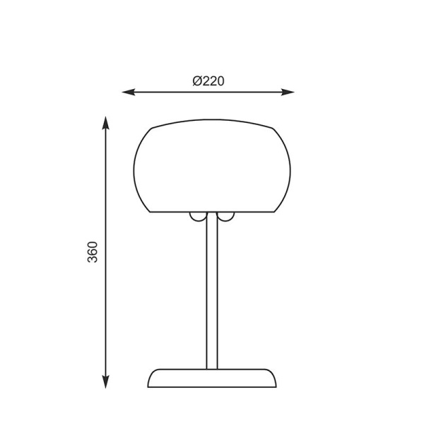Настольная лампа Zumaline RAIN T2785076-03D-F4K9