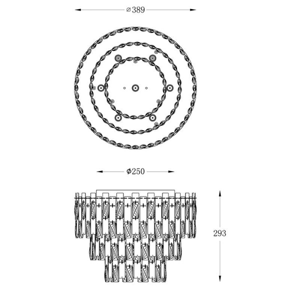 Потолочная люстра Zumaline Anzio C5026480-07A-B5AC