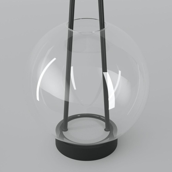 Настольный светодиодный светильник со стеклянным плафоном 80507/1 черный