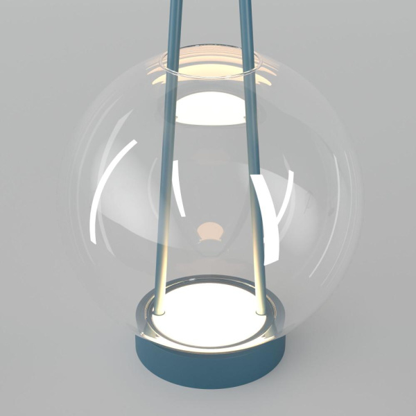 Настольный светодиодный светильник со стеклянным плафоном 80507/1 синий