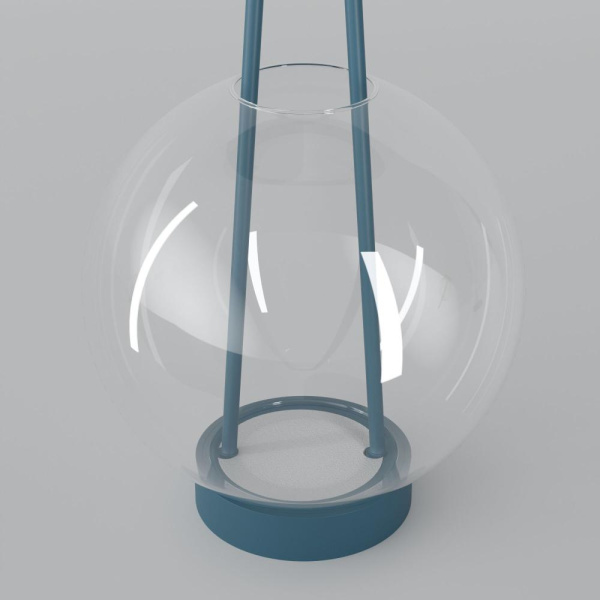 Настольный светодиодный светильник со стеклянным плафоном 80507/1 синий