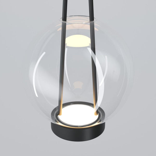 Подвесной светодиодный светильник со стеклянным плафоном 50267/1 LED черный