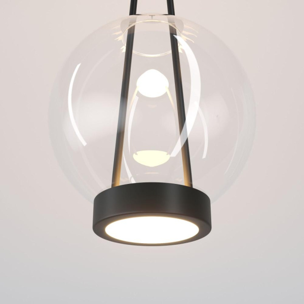 Подвесной светодиодный светильник со стеклянным плафоном 50267/1 LED черный