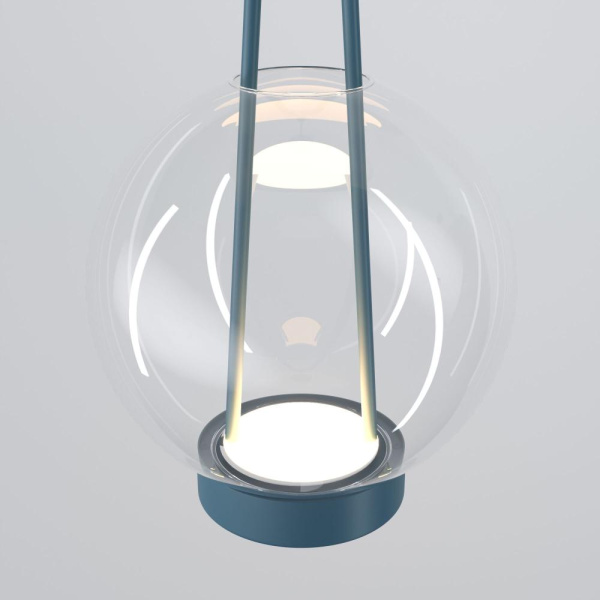 Подвесной светодиодный светильник со стеклянным плафоном 50267/1 LED синий