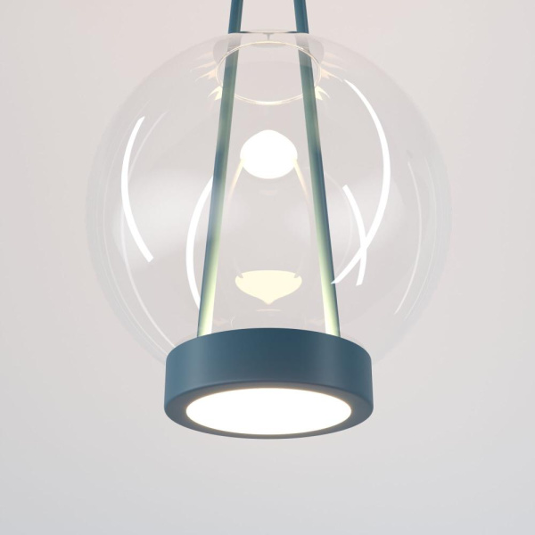 Подвесной светодиодный светильник со стеклянным плафоном 50267/1 LED синий