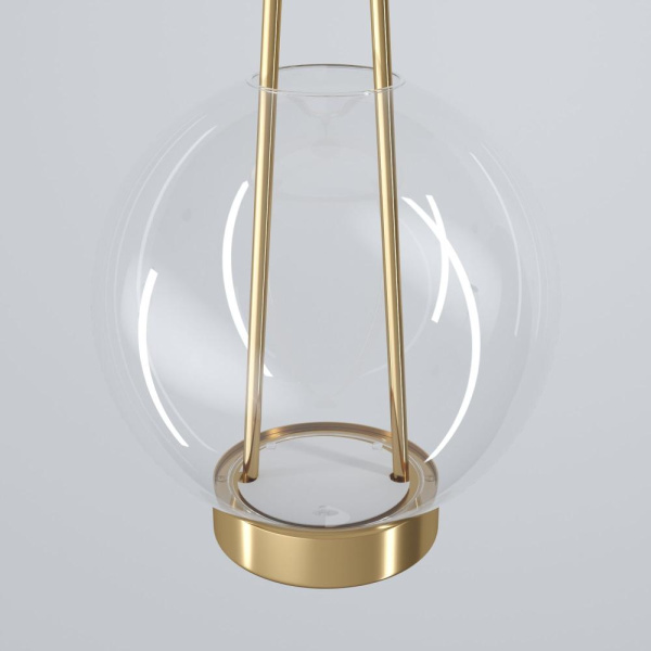 Подвесной светодиодный светильник со стеклянным плафоном 50267/1 LED латунь