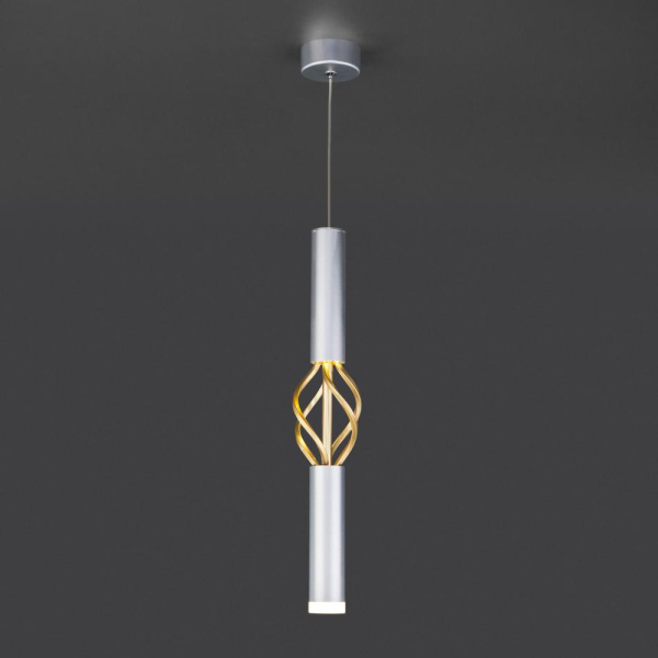 Подвесной светодиодный светильник в стиле лофт 50191/1 LED серебро / золото