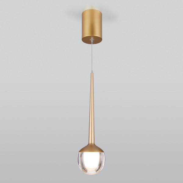 Подвесной светодиодный светильник DLS028 6W 4200K золото