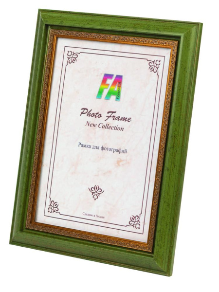 Фоторамка FA Корсика 10х15 пластиковая, цвет королевский зелёный
