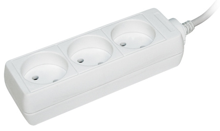 Удлинитель У3 3 места 2P/3м 2х0,75мм2 10А/250В IEK